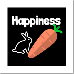 Happiness Rabbit Posters and Art